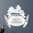 Custom Metal Wall Art - Personalized Trike Garage Name Sign