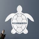 Custom Metal Wall Art - Personalized Sea Turtle Monogram Sign