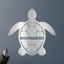 Custom Metal Wall Art - Personalized Sea Turtle Monogram Sign