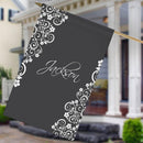 Personalized Vine Design House Flag