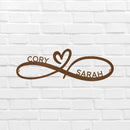 Custom Metal Wall Art - Personalized Infinity Sign