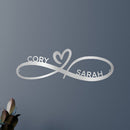 Custom Metal Wall Art - Personalized Infinity Sign