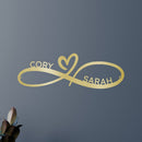 Custom Metal Wall Art - Personalized Infinity Sign