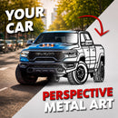 Your Personalized Perspective Car Metal Wall Art - MT1116