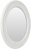 Polverigi Round White Mirror - Clearance