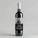 Photo Black And White Bridesmaid Wine Label