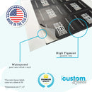 Photo Black Bars Mini Champagne Split Label