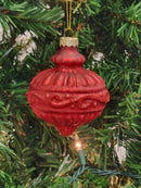 Red Round Christmas Glass Ornament F07M7-20-LH76-24108
