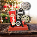 Santa with Movie Projector Christmas Village Miniature by Wizardi F07M4-20-Y311