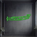 PC-12 Metal Neon Aircraft Wall Art - NCN0058