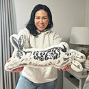 Leaping Easter Bunny Pillow