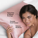Blush Satin Pillowcase - Standard