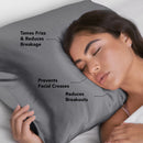 Charcoal Satin Pillowcase - Standard