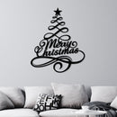 Pine Tree Merry Christmas Wall Art