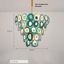Pink agate designer led chandelier for dining room