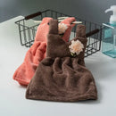Pink and blue kids cute dress hand towel for kitchen and bathroom