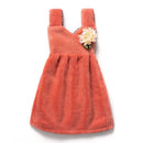 Pink and blue kids cute dress hand towel for kitchen and bathroom