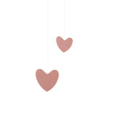 Pink and gray heart blossom butterfly led chandelier bedroom light