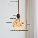 Pink and lavender mosaic glass ball led pendant light kitchen