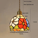 Pink and lavender mosaic glass ball led pendant light kitchen