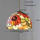Pink and lavender mosaic glass ball led pendant light kitchen