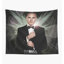 Pink and purple bulldog fun tapestry bedroom wall hanging