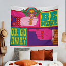 Pink and purple psychedelic hippie tapestry bedroom wall hanging