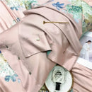 Pink and teal floral egyptian cotton bedding set bedroom duvet cover