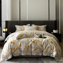 Pink and teal floral egyptian cotton bedding set bedroom duvet cover