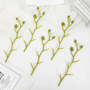Pink and white artificial flower stems for wedding garden arch decor