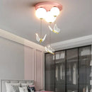 DecorBites™ Butterfly Ball Ceiling Lamp: Warm & Romantic Pendant Light for Children's Room