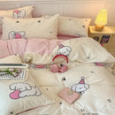 DecorBites™ Cartoon Printed Cotton Quilt Cover Set - Soft, Breathable, Colorfast Bedding