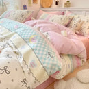 DecorBites™ Cartoon Printed Cotton Quilt Cover Set - Soft, Breathable, Colorfast Bedding