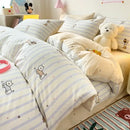 DecorBites™ Cartoon Printed Cotton Quilt Cover Set - Soft, Breathable, Colorfast Bedding