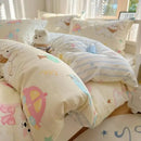 DecorBites™ Cartoon Printed Cotton Quilt Cover Set - Soft, Breathable, Colorfast Bedding