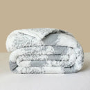 Pink and white cationic jacquard blanket bedroom textured plush throw