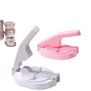 Pink and white dumpling wrapper presser mold kitchen baking tool