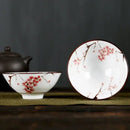 DecorBites™ Blue and White Porcelain Hand-Painted Tea Cups - Set of 1