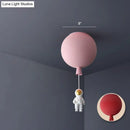 DecorBites™ Balloon and Astronaut Ceiling Lamp Kids Acrylic 1 Head Bedroom Pendant Lighting Fixture