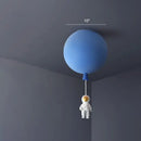 DecorBites™ Balloon and Astronaut Ceiling Lamp Kids Acrylic 1 Head Bedroom Pendant Lighting Fixture