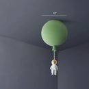 DecorBites™ Balloon and Astronaut Ceiling Lamp Kids Acrylic 1 Head Bedroom Pendant Lighting Fixture