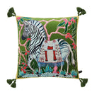 DecorBites™ Blue Lion Dog with Lemon Trees Lumbar Pillow Cover- GG Style Inspire