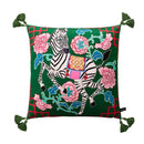 DecorBites™ Blue Lion Dog with Lemon Trees Lumbar Pillow Cover- GG Style Inspire