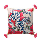 DecorBites™ Blue Lion Dog with Lemon Trees Lumbar Pillow Cover- GG Style Inspire