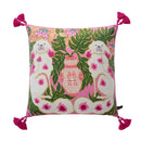DecorBites™ Blue Lion Dog with Lemon Trees Lumbar Pillow Cover- GG Style Inspire