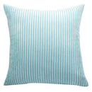 Pink & blue striped corduroy pillow cover living room decor