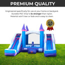 16FT Pink Castle Bounce House Combo With Double Water Slide (SAK84027)