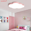 Pink cloud led kids ceiling light bedroom fixture