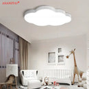 Pink cloud led kids ceiling light bedroom fixture