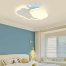 Pink crown cream clouds rainbow ceiling lamp bedroom decor